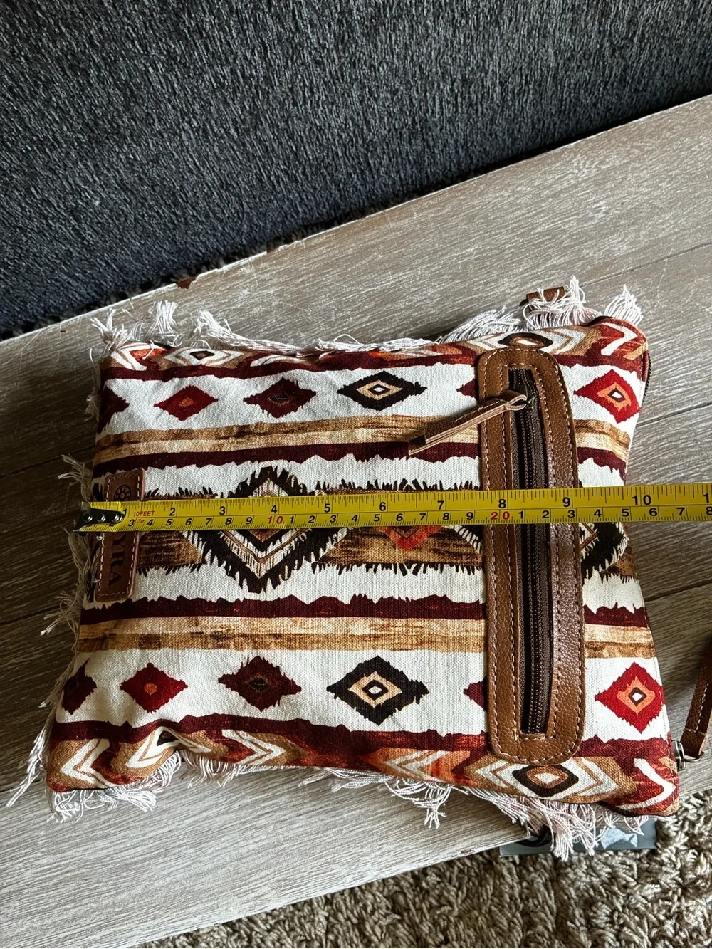 Myra Multicolor Boho Fringe Crossbody Bag - Beautiful Tapestry Crossbody Bag